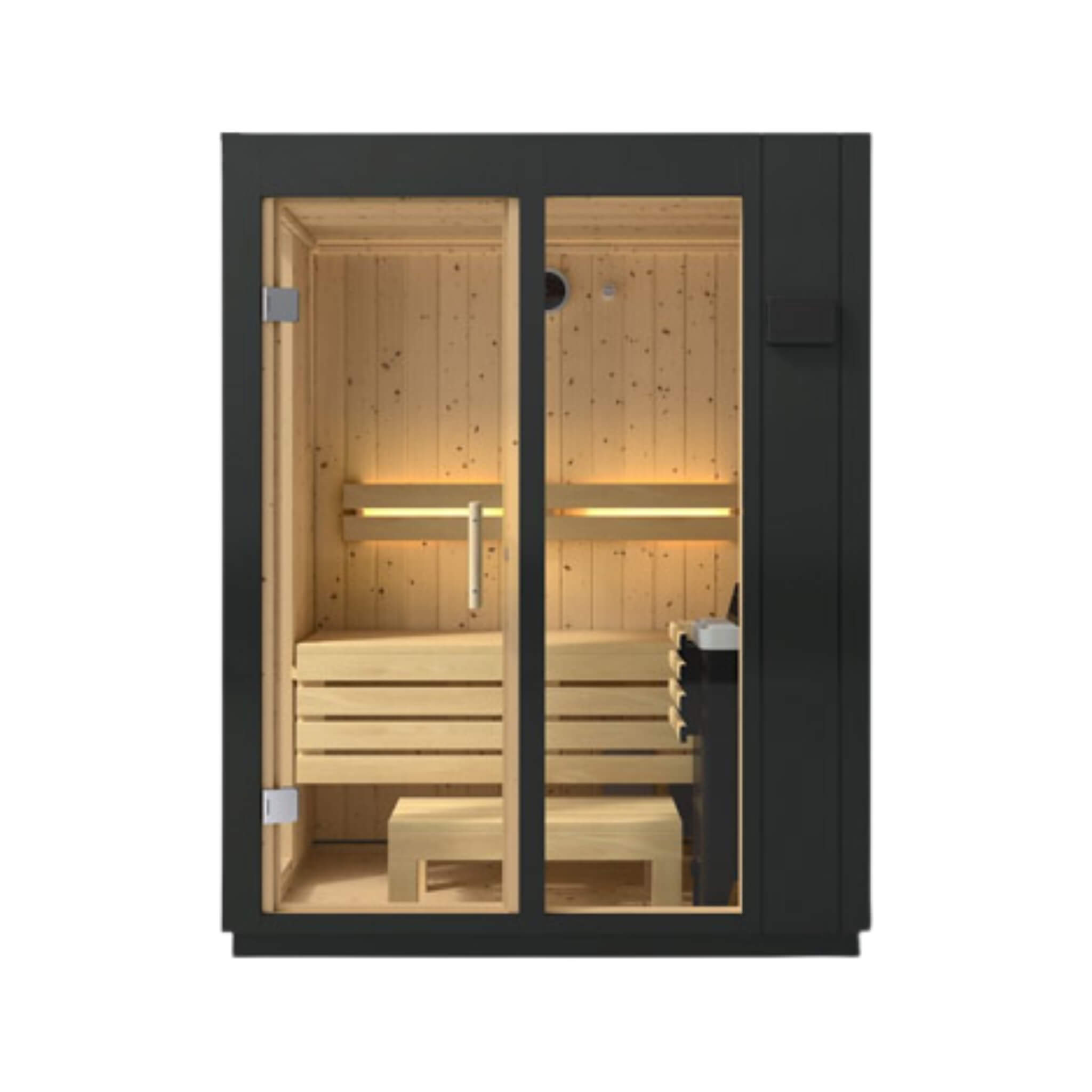 Kohler C1 Indoor Graphite Gray Freestanding Alcove Design Sauna Kit (SAK93182) – SAKSBY WHOLESALE