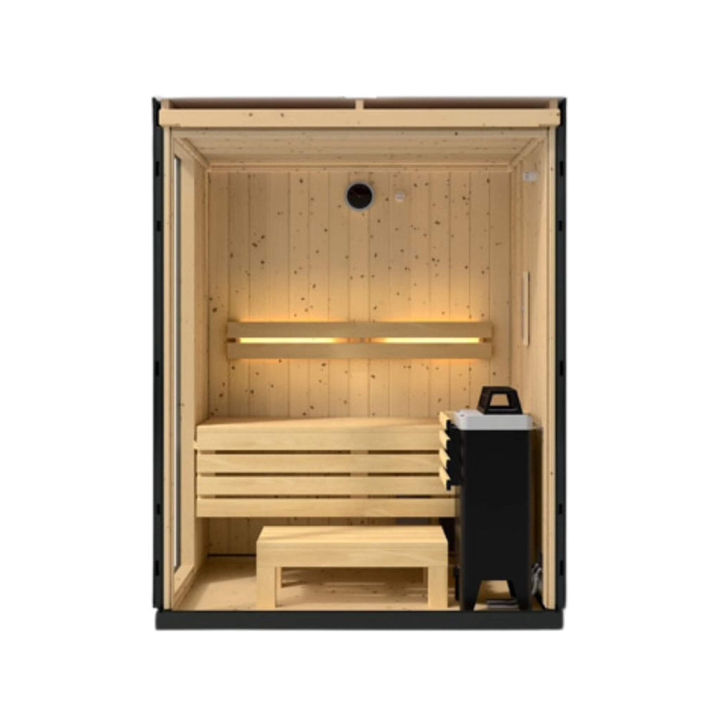 Kohler C1 Indoor Graphite Gray Freestanding Alcove Design Sauna Kit (SAK93182) – SAKSBY WHOLESALE, view 3
