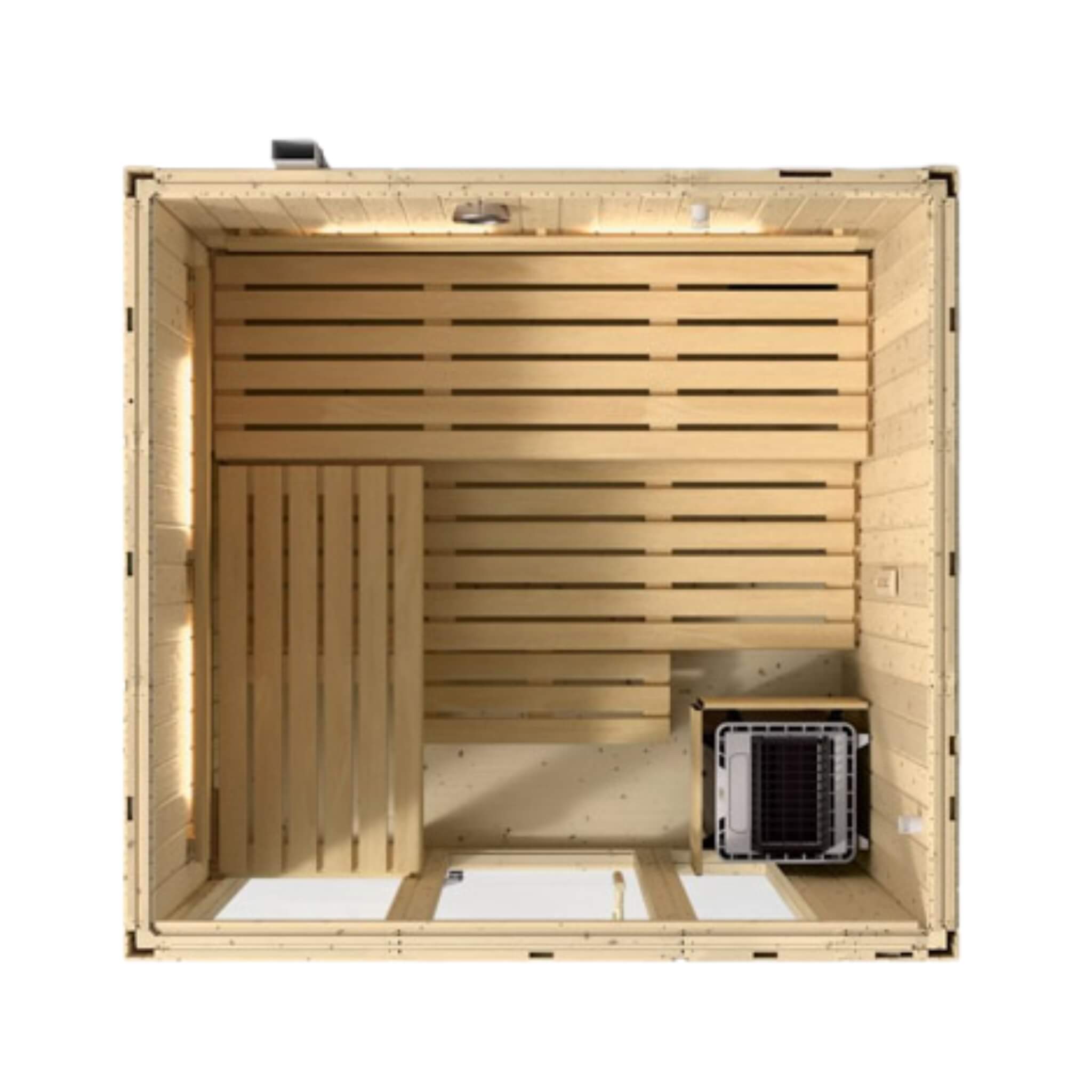 Kohler C1 Luxury Indoor Scandinavian Spruce Home Sauna Kit (SAK60418) – SAKSBY WHOLESALE, view 9