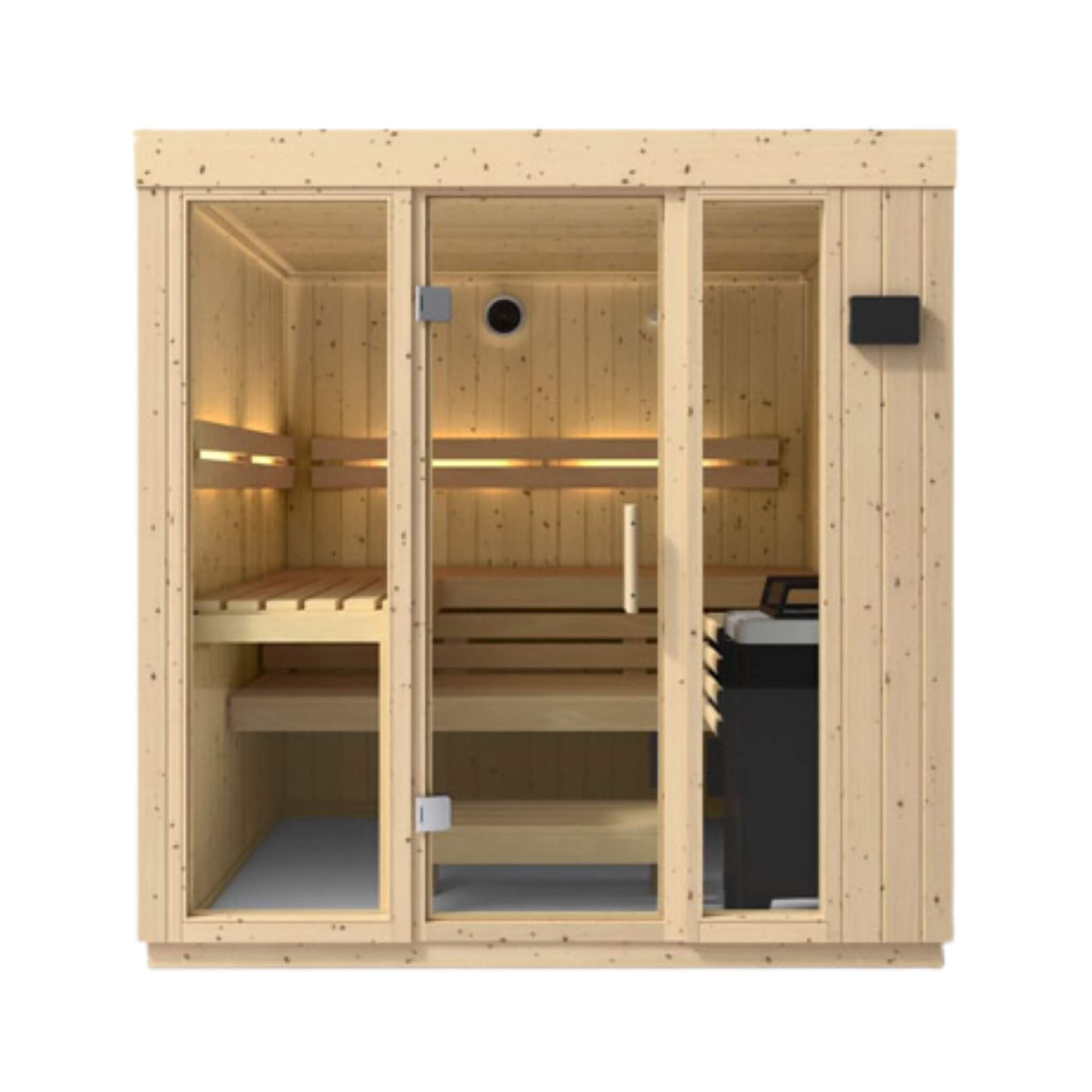 Kohler C1 Luxury Indoor Scandinavian Spruce Home Sauna Kit (SAK60418) – SAKSBY WHOLESALE, view 6