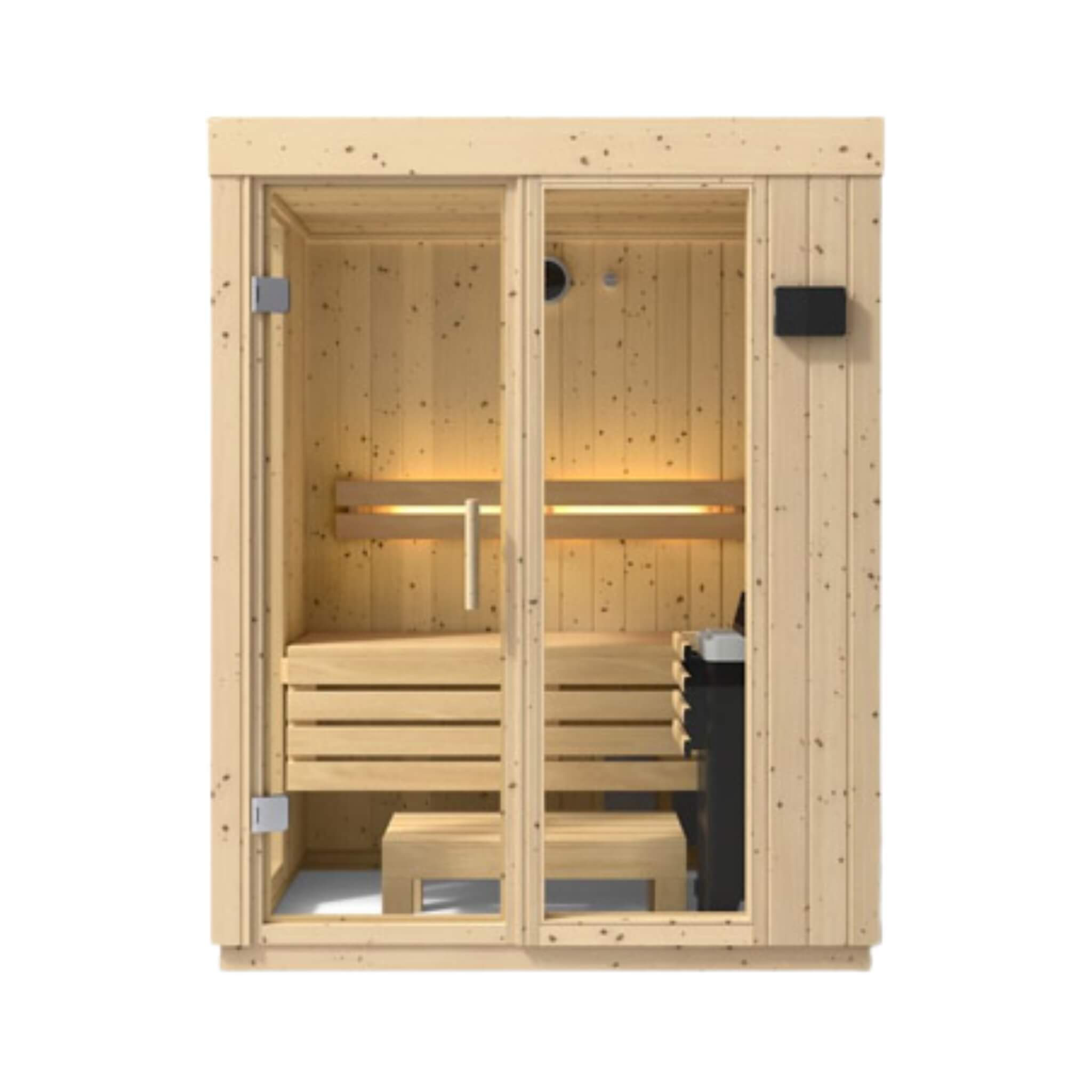 Kohler C1 Luxury Indoor Scandinavian Spruce Home Sauna Kit (SAK60418) – SAKSBY WHOLESALE