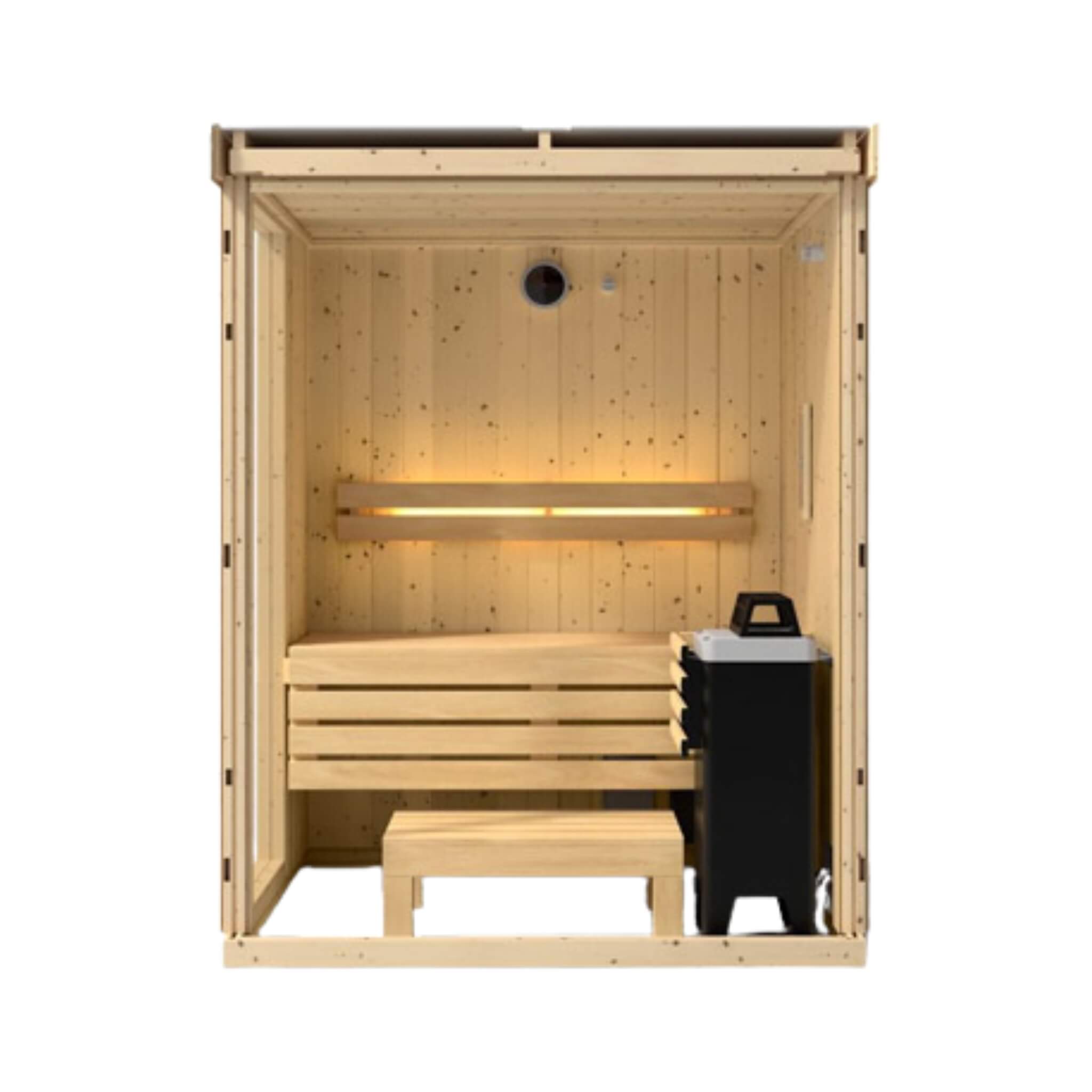 Kohler C1 Luxury Indoor Scandinavian Spruce Home Sauna Kit (SAK60418) – SAKSBY WHOLESALE, view 3