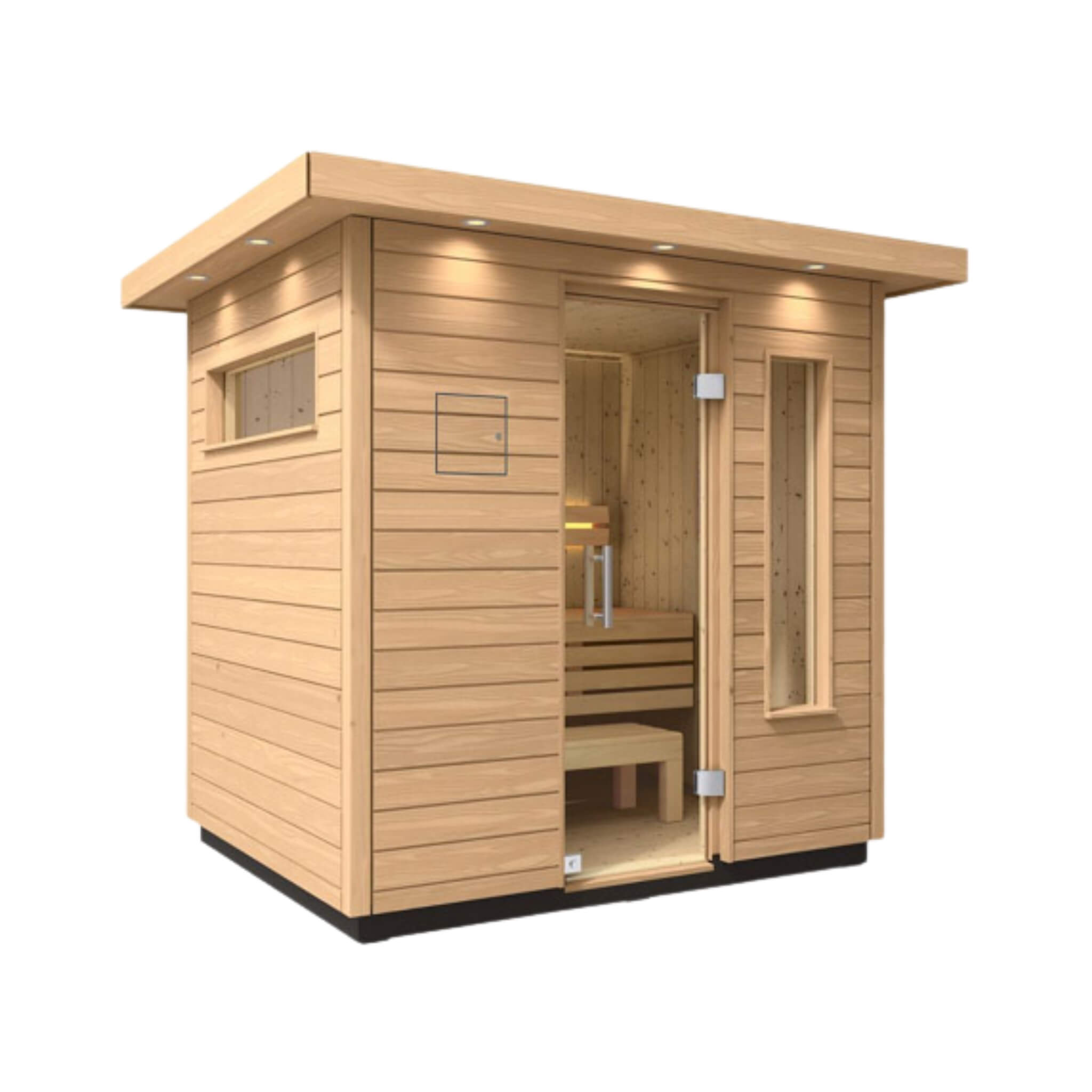 Kohler C2 Outdoor Douglas Fir Scandinavian Spruce Sauna Kit (SAK25973) – SAKSBY WHOLESALE, view 6