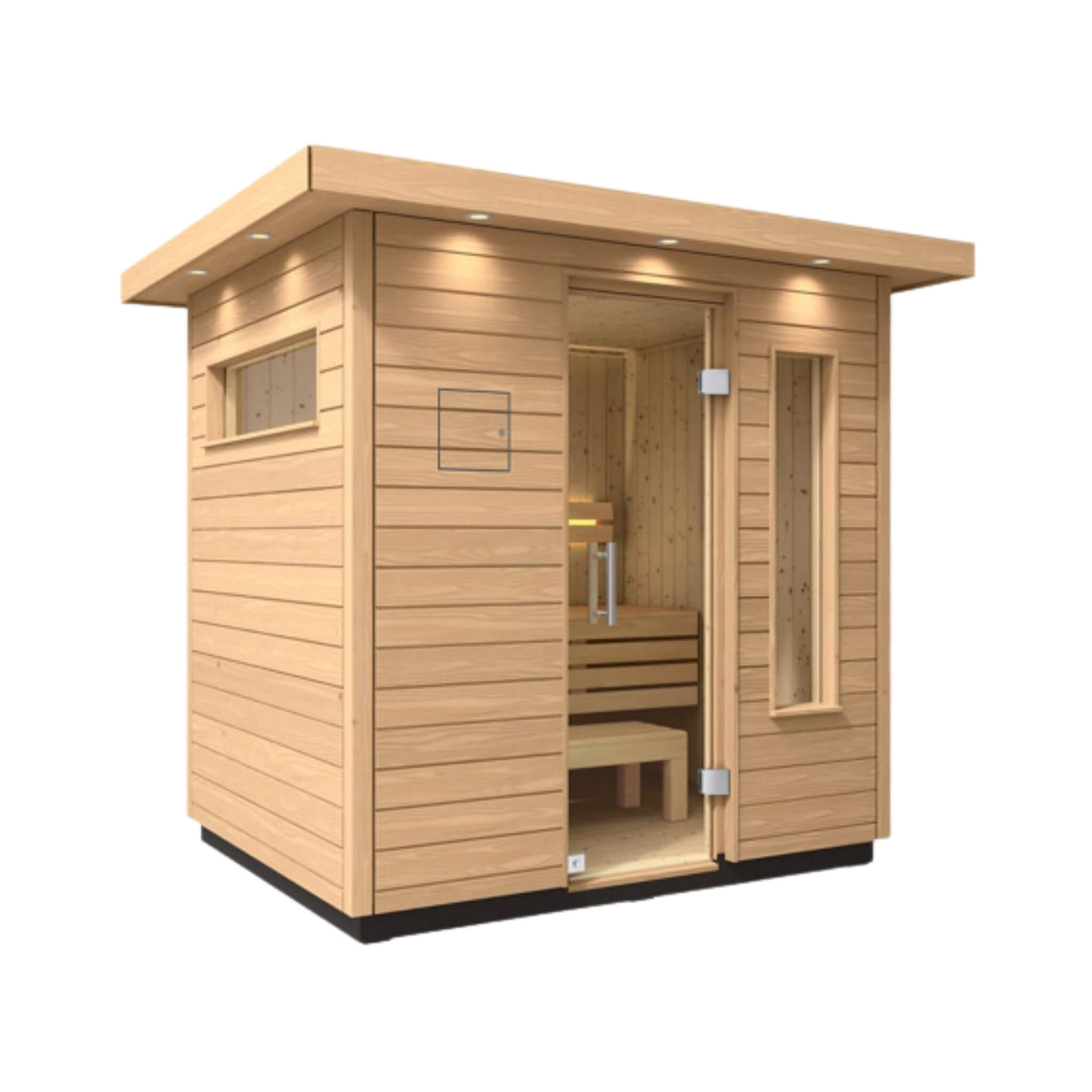 Kohler C2 Outdoor Douglas Fir Scandinavian Spruce Sauna Kit (SAK25973) – SAKSBY WHOLESALE, view 3