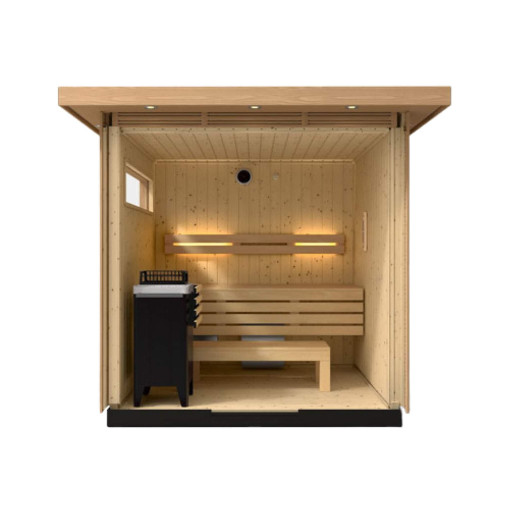 Kohler C2 Outdoor Douglas Fir Scandinavian Spruce Sauna Kit (SAK25973) – SAKSBY WHOLESALE, view 4