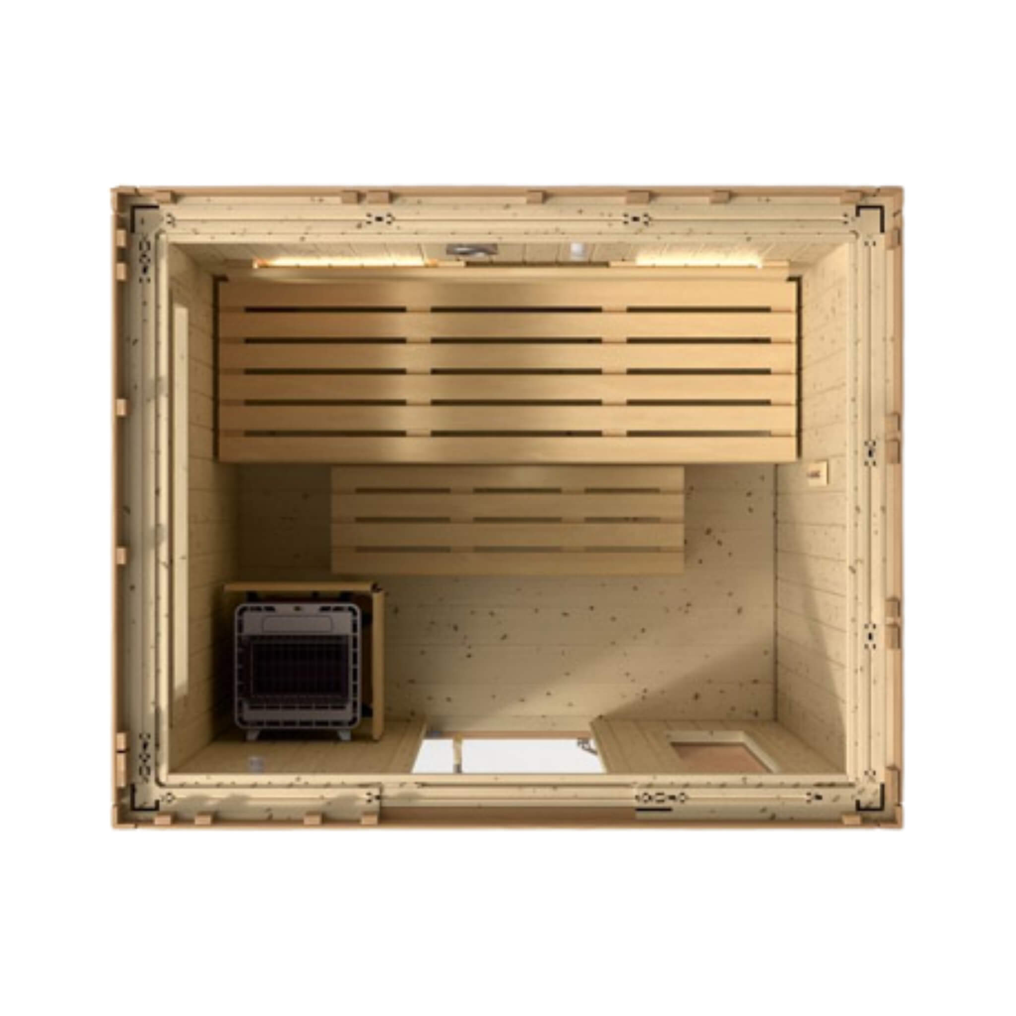 Kohler C2 Outdoor Douglas Fir Scandinavian Spruce Sauna Kit (SAK25973) – SAKSBY WHOLESALE, view 5