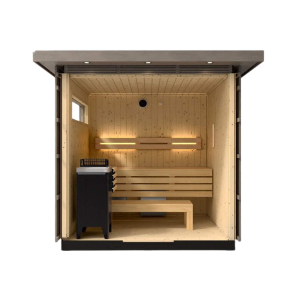 Kohler C2 Outdoor Weathered Gray Spruce Sauna Kit (SAK39184) – SAKSBY WHOLESALE, view 6