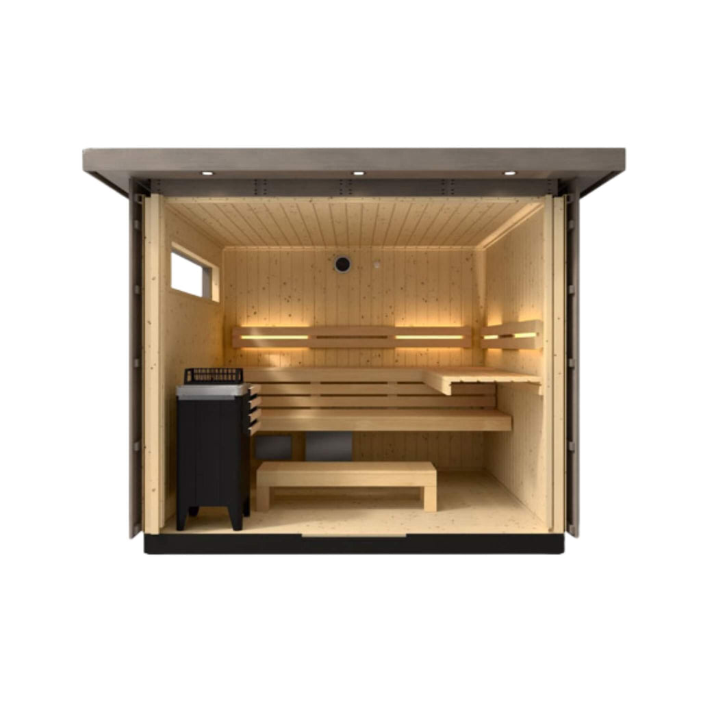 Kohler C2 Outdoor Weathered Gray Spruce Sauna Kit (SAK39184) – SAKSBY WHOLESALE, view 8