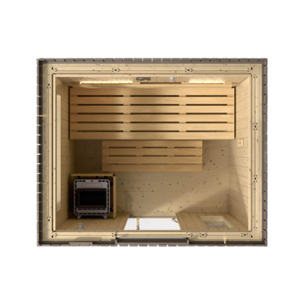 Kohler C2 Outdoor Weathered Gray Spruce Sauna Kit (SAK39184) – SAKSBY WHOLESALE, view 4