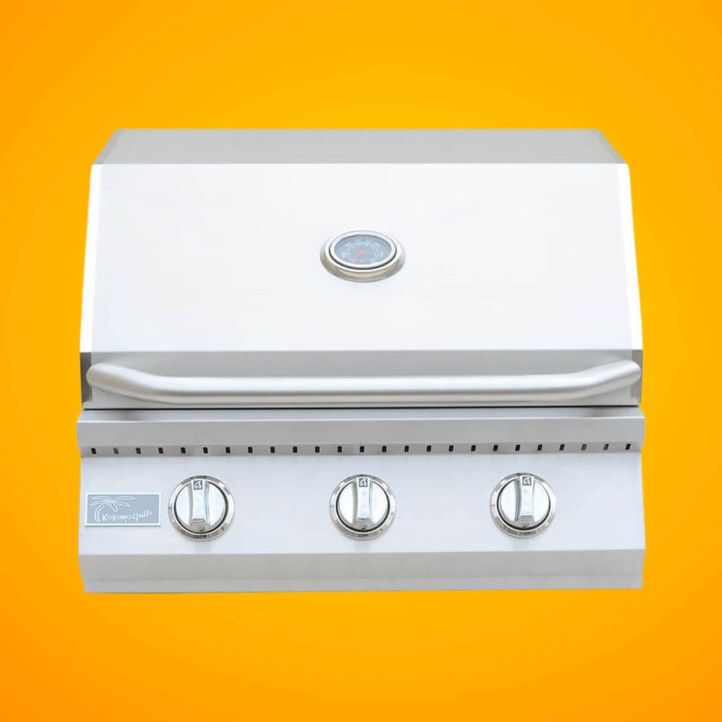 KoKoMo Grills 26-Inch Premium 36K BTU LP/NG 3 Burner Built-In Stainless Steel Gas Grill (SAK82173) – SAKSBY WHOLESALE