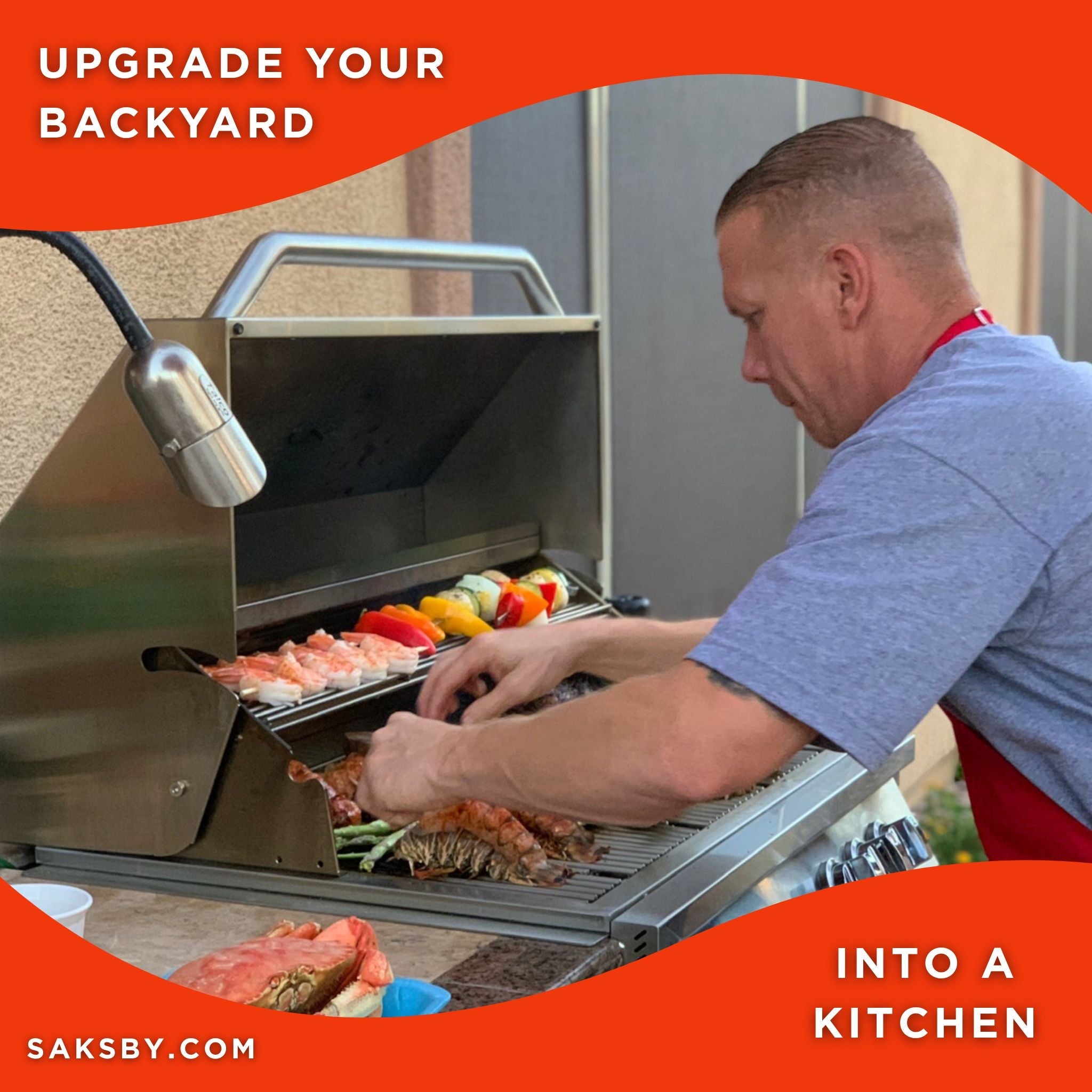 KoKoMo Grills 26-Inch Premium 36K BTU LP/NG 3 Burner Built-In Stainless Steel Gas Grill (SAK82173) – SAKSBY WHOLESALE, view 3