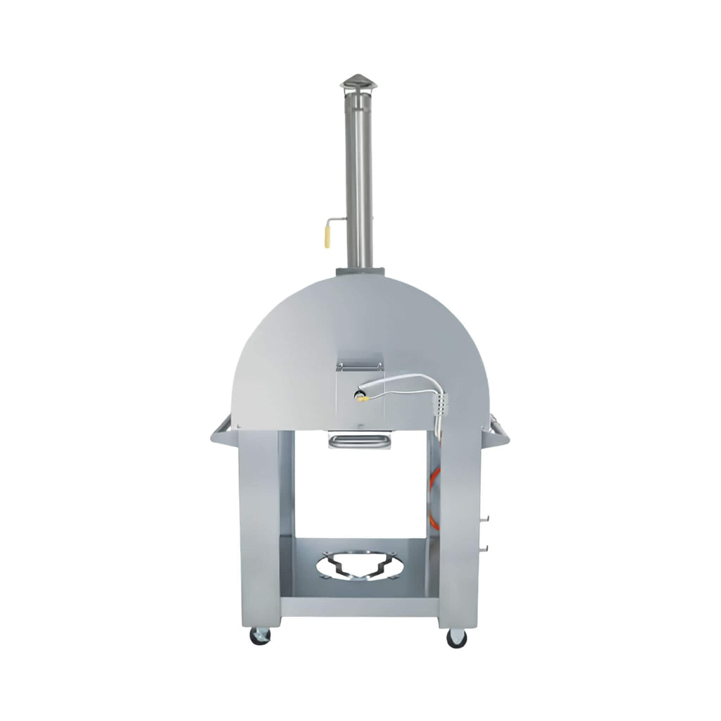 KoKoMo Grills Premium 32-Inch Stainless Steel Dual Fuel Gas Or Wood Fired Pizza Oven [KO-PIZZAOVEN] (SAK14753) – SAKSBY WHOLE