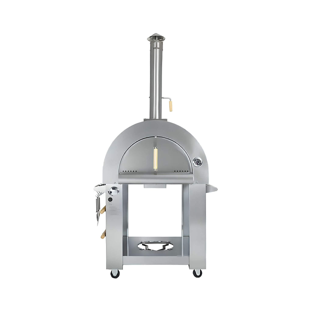 KoKoMo Grills Premium 32-Inch Stainless Steel Dual Fuel Gas Or Wood Fired Pizza Oven [KO-PIZZAOVEN] (SAK14753) – SAKSBY WHOLE