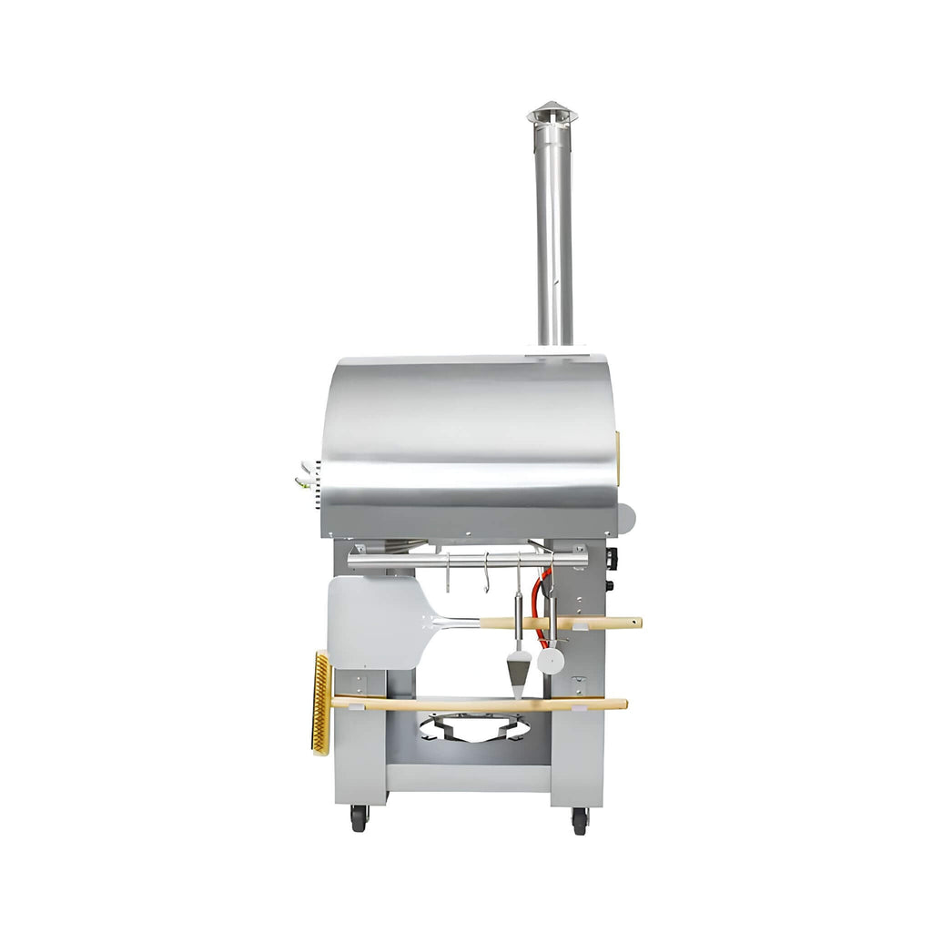 KoKoMo Grills Premium 32-Inch Stainless Steel Dual Fuel Gas Or Wood Fired Pizza Oven [KO-PIZZAOVEN] (SAK14753) – SAKSBY WHOLE
