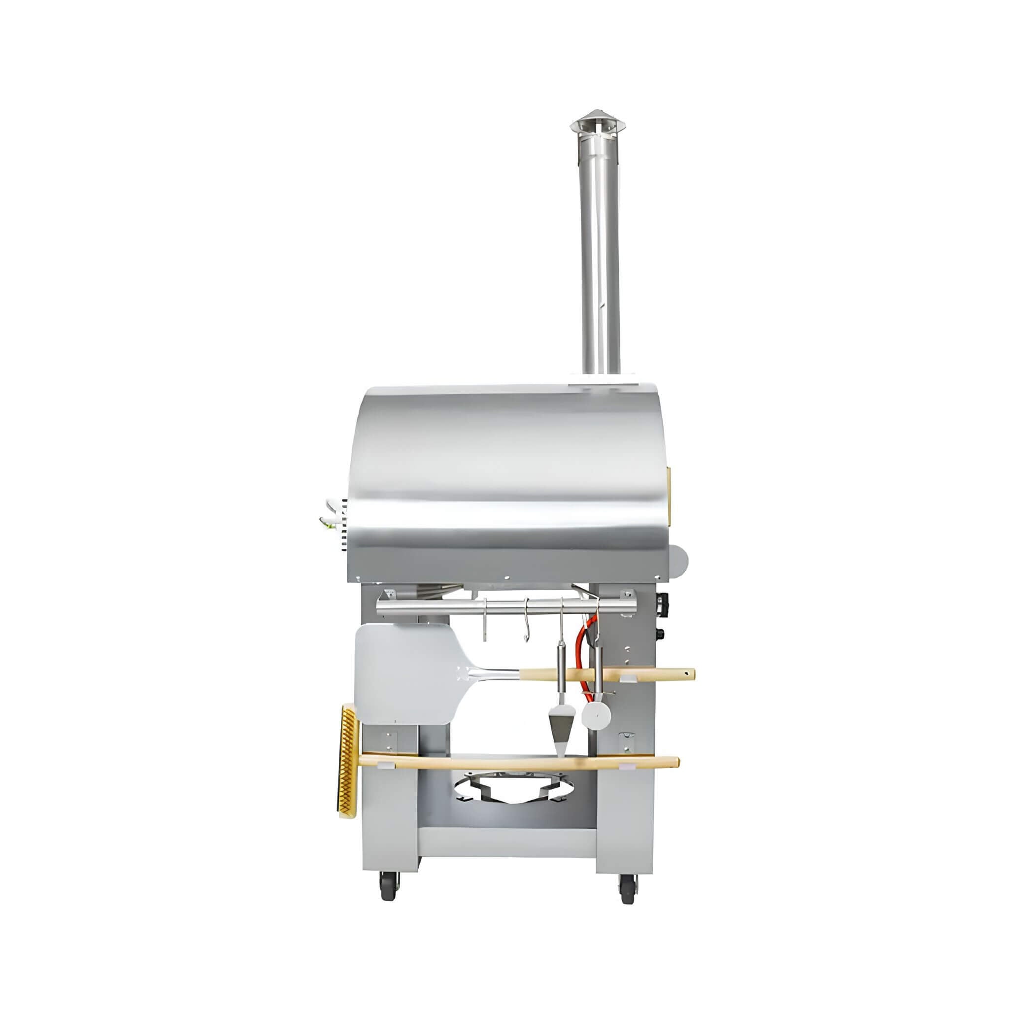 KoKoMo Grills Premium 32-Inch Stainless Steel Dual Fuel Gas Or Wood Fired Pizza Oven [KO-PIZZAOVEN] (SAK14753) – SAKSBY WHOLE