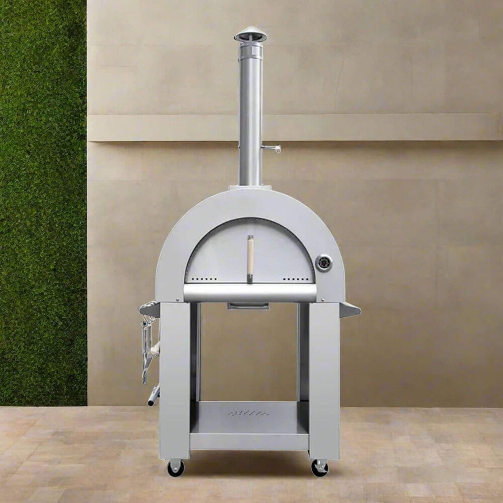 KoKoMo Grills Premium 32-Inch Stainless Steel Wood Fired Pizza Oven [KO-PIZZAOVEN] (SAK92618) – SAKSBY WHOLESALE