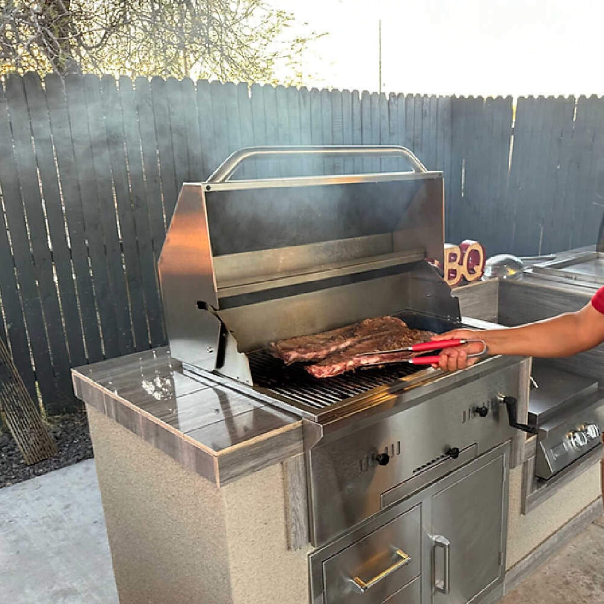 KoKoMo Grills Premium Built-In Charcoal Grill With 304 Stainless Steel And Adjustable Heat Tray, 32" (SAK32504) – SAKSBY WHOL