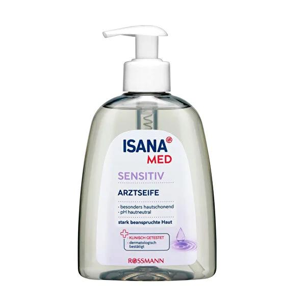 Isana Med: Gentle Moisturizing Liquid Hand Soap for Sensitive Skin - Vegan, pH Balanced, & Dermatologically Tested - Sustainable Recycled Packaging