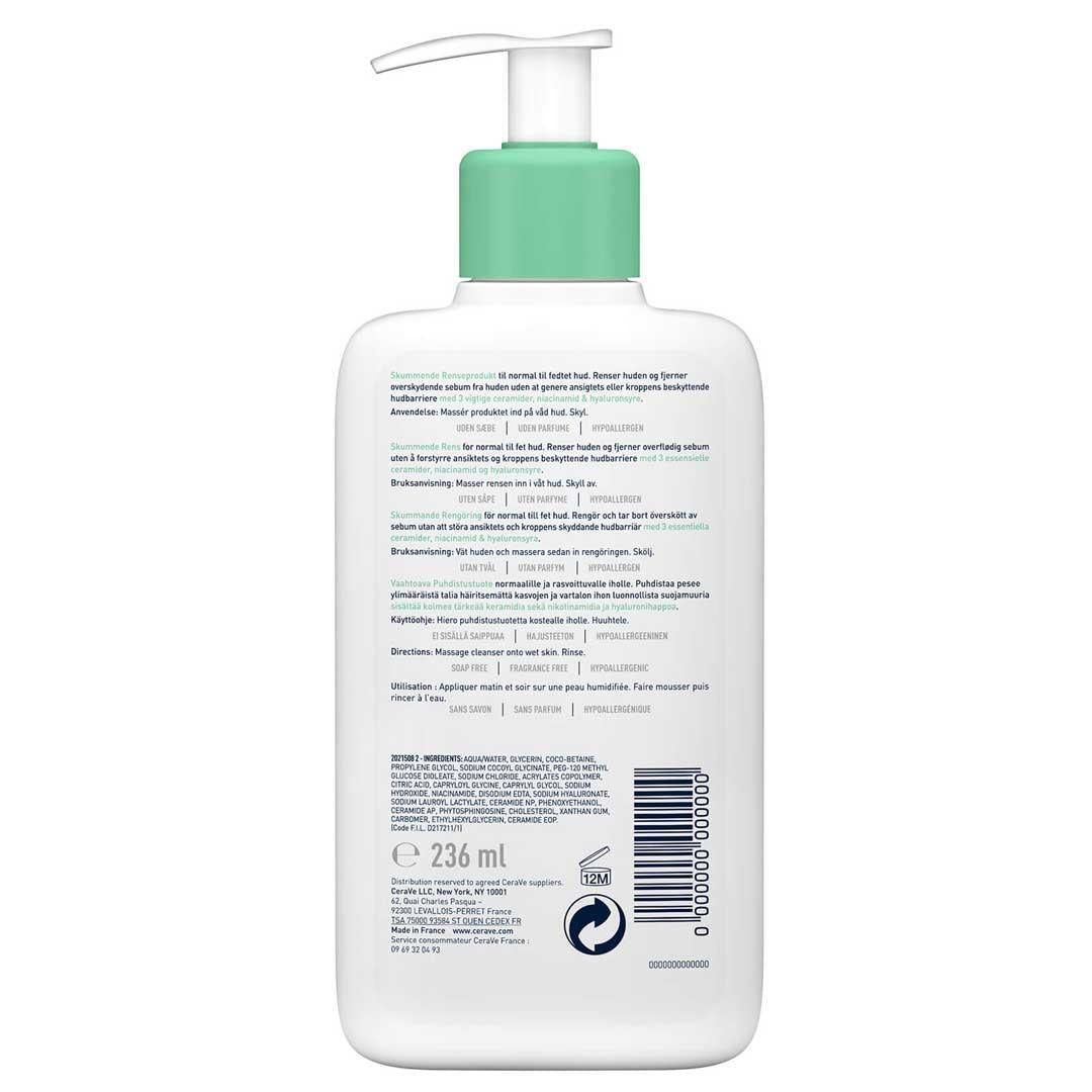 CeraVe Foaming Cleanser - Gentle Gel Formula | 236ml