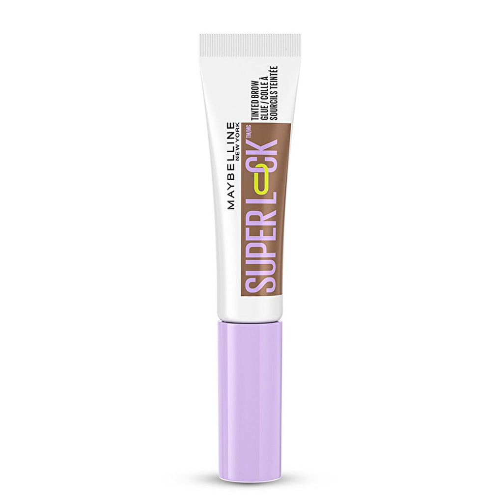Maybelline Super Lock Medium Brown Brow Glue: 24H Lamination Effect, Tinted Eyebrow Mascara for Long-Lasting Shape & Smudge-Proof Definition