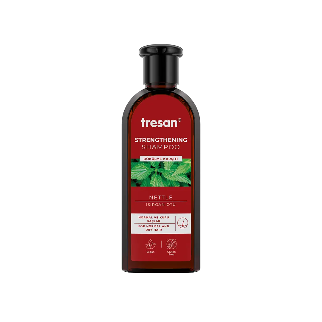 Tresan Nourishing Shampoo with Nettle Extract - 10.14 fl oz - Strengthens Hair, Natural Hair Care