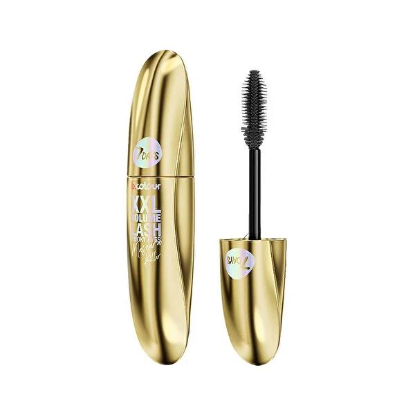 7Days Vegan Mascara for Volume & Curl - Black, Long-Lasting, Silicone Brush, Cruelty-Free