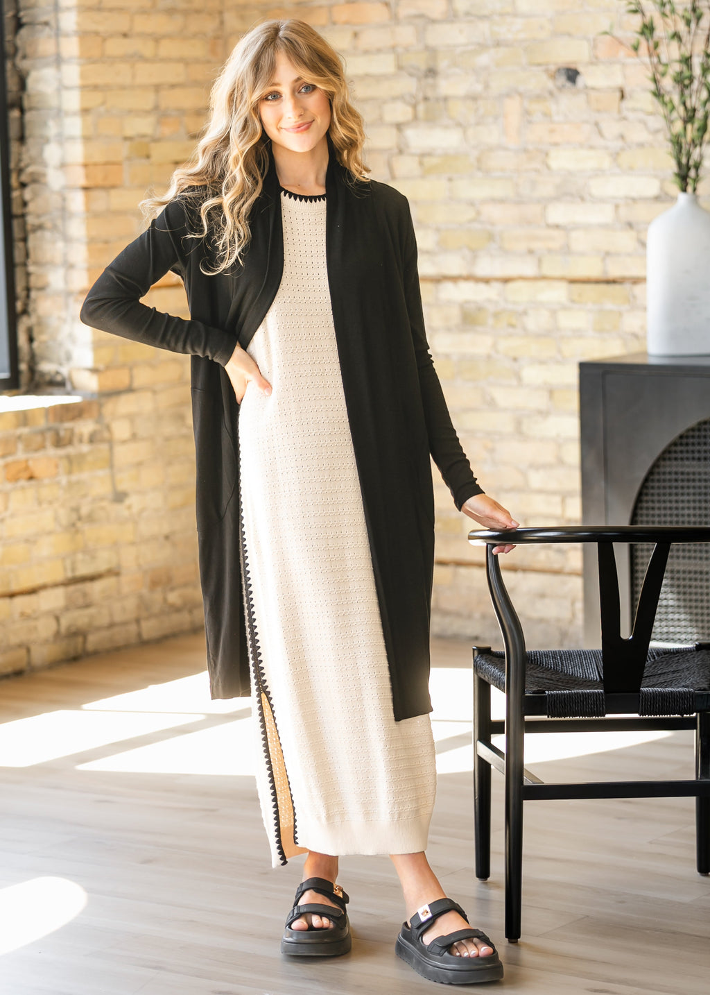 Inherit Co. Kylin Open Front Cardigan — size reference