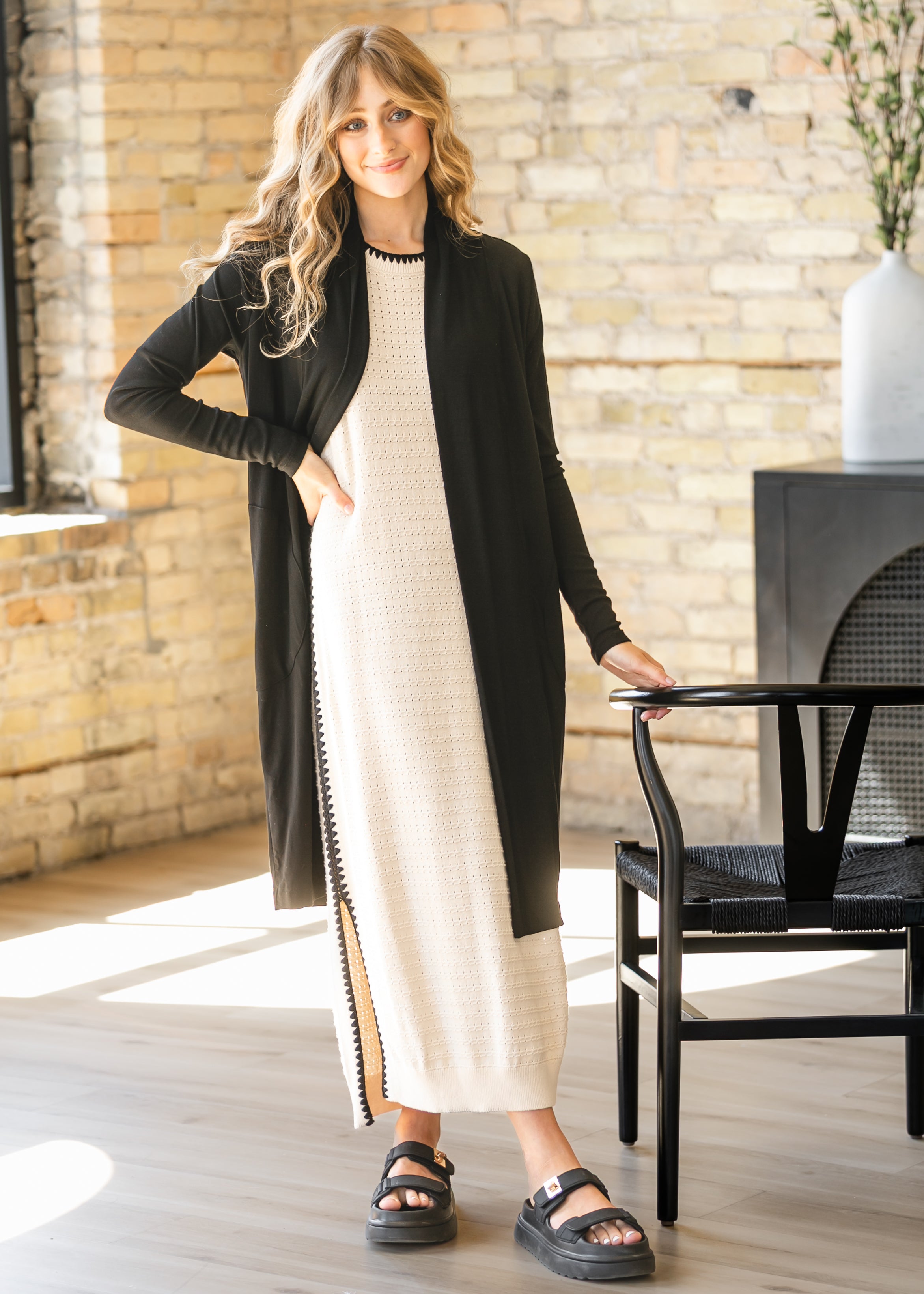 Inherit Co. Kylin Open Front Cardigan — size reference