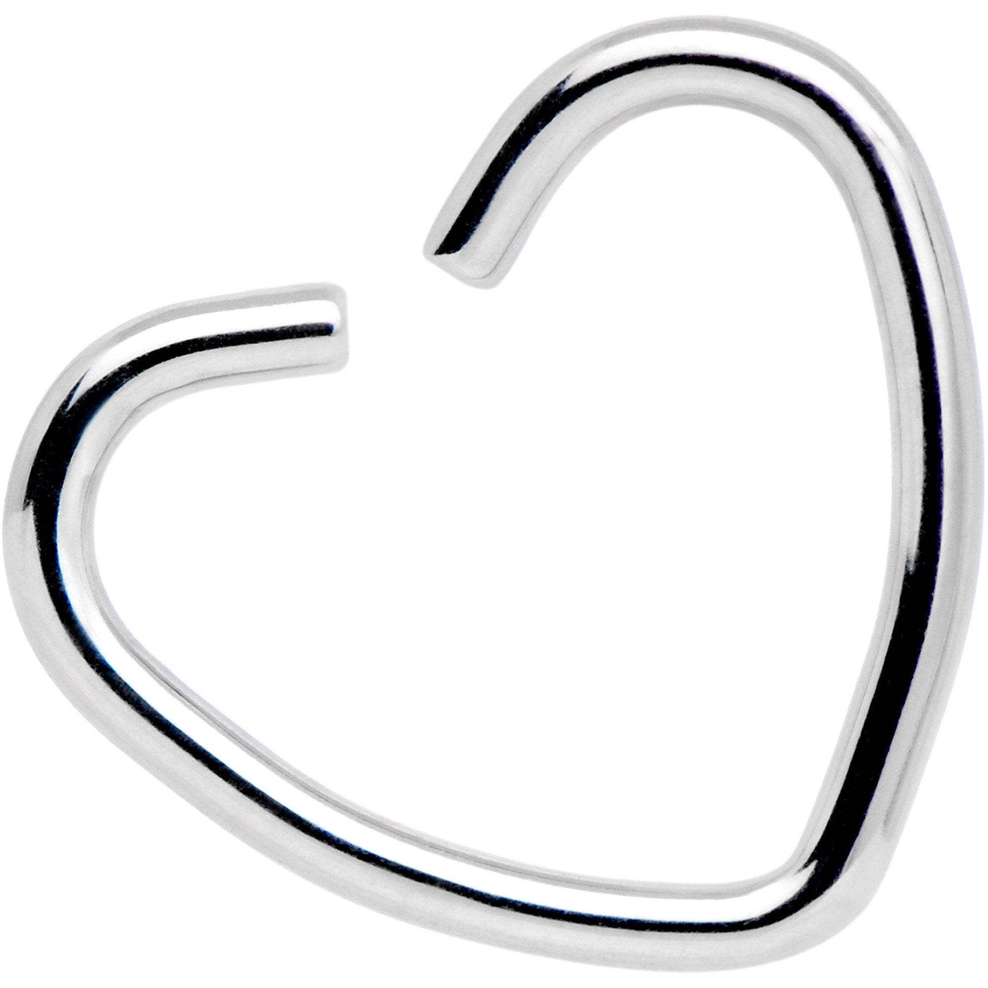 BodyCandy 16G 5/16 Heart of the Galaxy Septum Ring Pack Set of 3 — lifestyle context