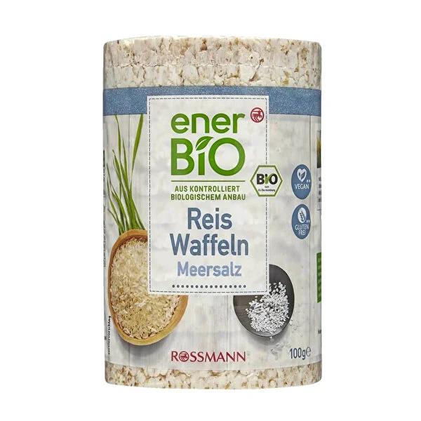 Enerbio Organic Salty Rice Cakes - Gluten-Free Vegan Snack, Healthy & Convenient 100g Pack