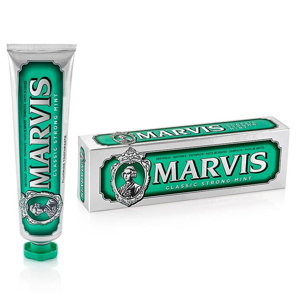 Marvis Klasik Ekstra Nane Toothpaste - 85ml - Adult Oral Care with Sodium Fluoride & Whitening Benefits