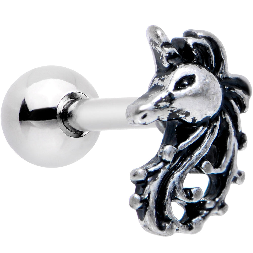 BodyCandy 16G 1/4 Majestic Unicorn Cartilage Tragus Earring — main product shot