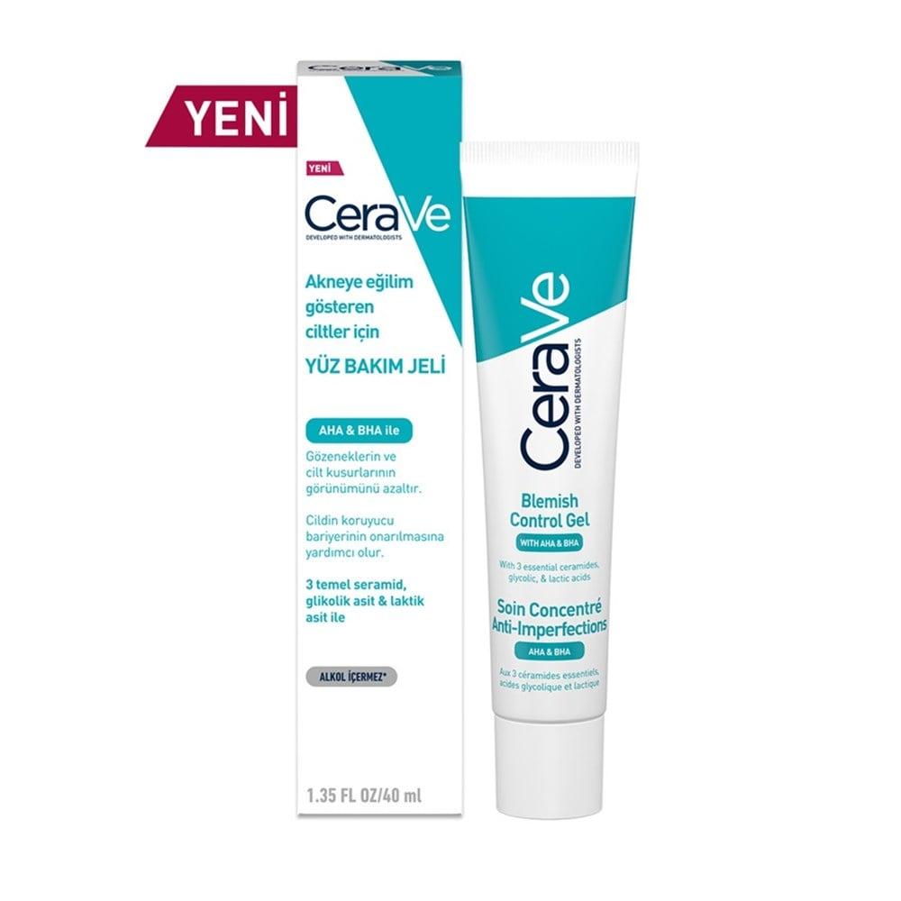 CeraVe Facial Care Gel for Acne-Prone Skin - AHA, BHA, Ceramide Skincare