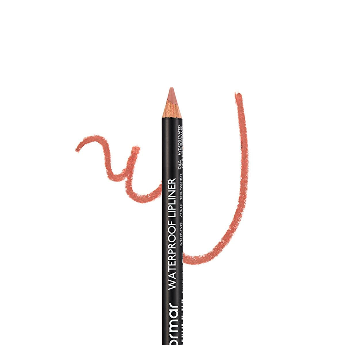 Flormar Waterproof Mat Lip Liner - Long-Lasting, High Pigment, Vitamin Enriched - 235 Undressed