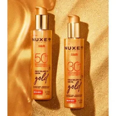 Nuxe Huile Prodigieuse Or: Shimmering Dry Oil SPF 30 - Radiant Glow for Skin & Hair - Natural Sun Protection, Paraben-Free, 1.69 fl oz