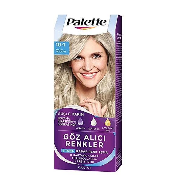 Palette Hair Dye: Gšz Alõcõ Renkler 10-1 KŸllŸ A�õk Sarõ - Achieve Cool Ash Blonde Hair Color with Platinum Effect & Keratin Care