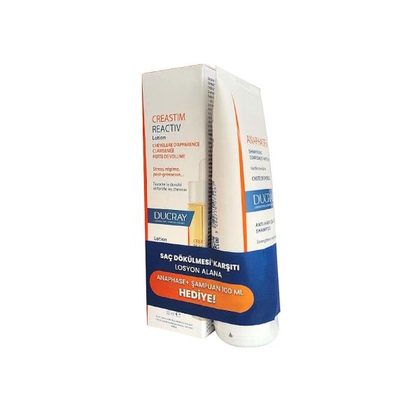 Ducray: Hair Loss Treatment Set with Creastim Reactiv Lotion & Anaphase Shampoo - Stimulate Growth, Strengthen Hair, Prevent Thinning