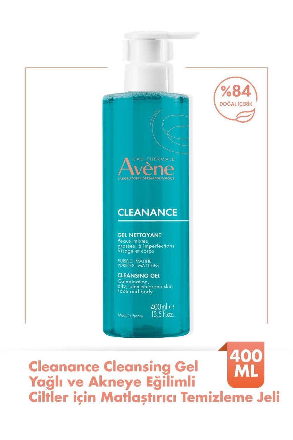 Avene Cleanance Cleansing Gel for Oily & Acne-Prone Skin - Soothing, Matte Finish, Natural Ingredients