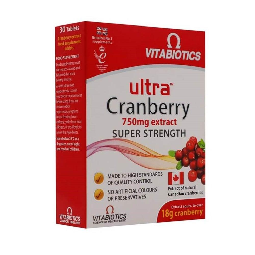 Vitabiotics Ultra Cranberry - 30 Tablets | Supplement