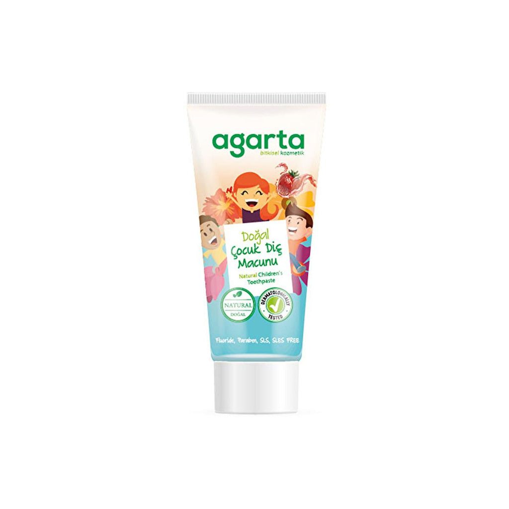 Agarta Natural Fluoride-Free Children's Toothpaste - Strawberry Flavor 2.54 fl oz