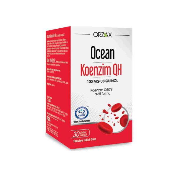 Ocean Nutrition Coenzyme Q10 Supplement - 100mg Ubiquinol, Antioxidant Support for Heart Health & Energy - 30 Capsules