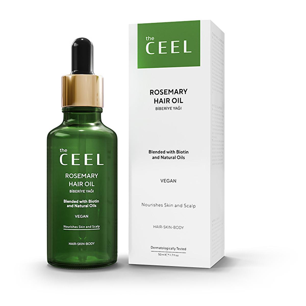 The Ceel Rosemary Oil Complex for Hair and Skin Care - Nourishes Hair, Skin, and Eyebrows with Natural Ingredients