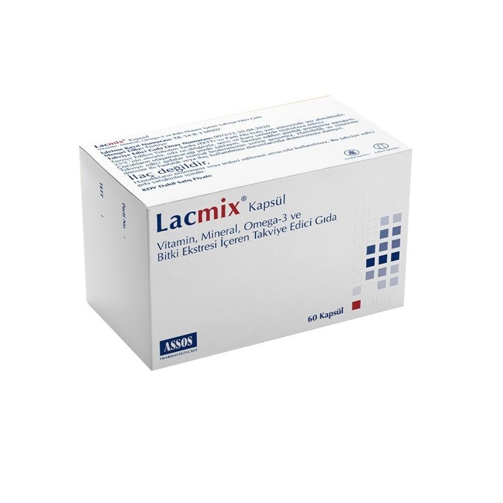 Lacmix - 60 Capsules | Vitamin, Mineral, Omega-3
