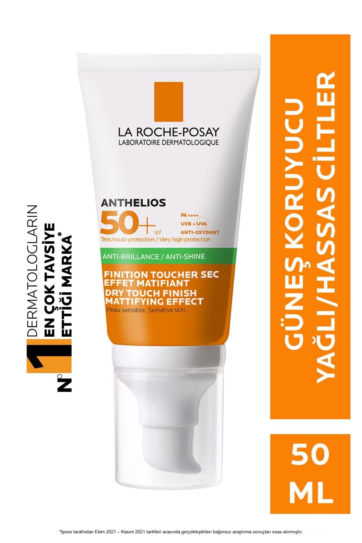 La Roche-Posay Tinted Sunscreen Gel-Cream SPF 50+ - Oil Control, Matte Finish for Sensitive Skin