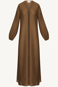 Lamya Balloon Sleeve Open Abaya - Desert Palm Abayas Veiled 