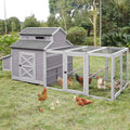 Large 115-Inch Portable Chicken Coop With Run And Nesting Boxes [8-10 Chickens] (SAK18263) – SAKSBY WHOLESALE