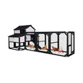 Large 118-Inch Outdoor Wooden Chicken Coop With Extended Run And 6 Nesting Boxes [8-10 Chickens] (SAK63940) – SAKSBY WHOLESAL