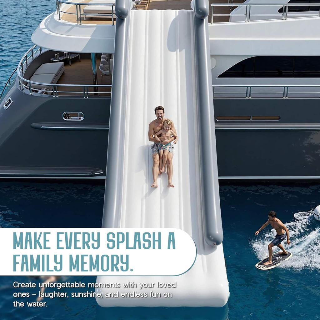 Large 16FT Commercial Inflatable Yacht Water Slide With Pump (SAK48172) – SAKSBY WHOLESALE, view 4