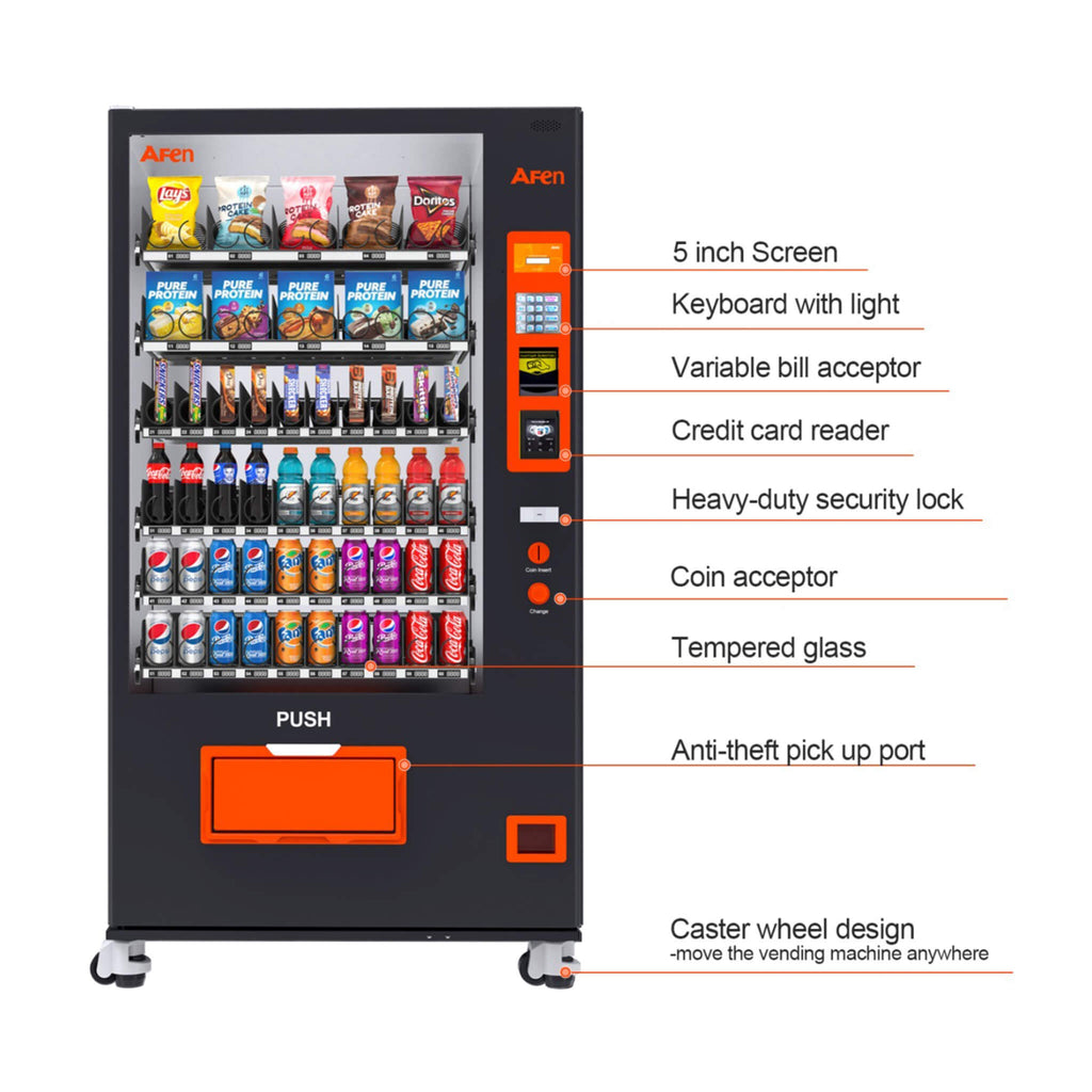 Large 60-Slot Commercial Snack And Drink Refrigerated Combo Vending Machine (SAK58735) – SAKSBY WHOLESALE, view 5