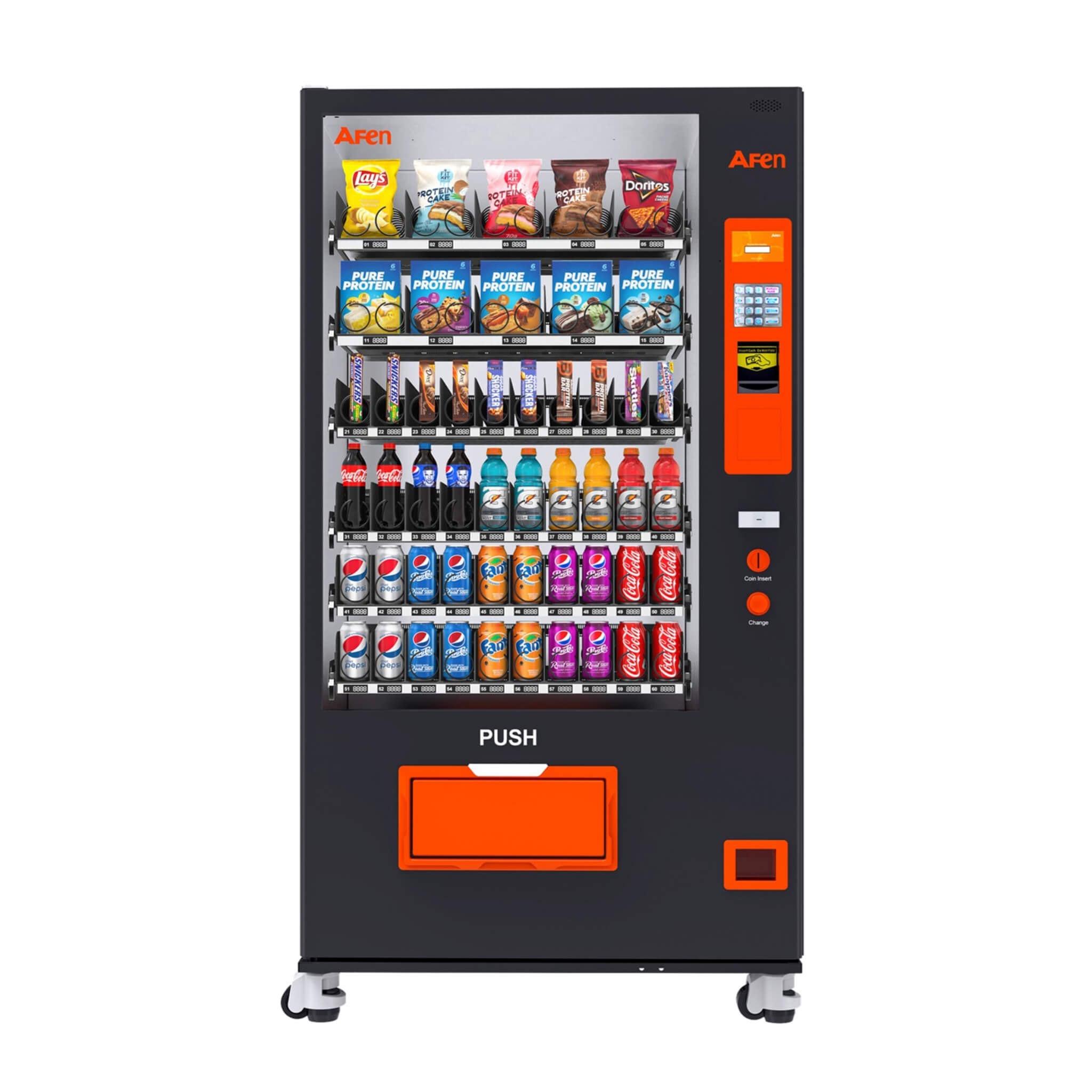 Large 60-Slot Commercial Snack And Drink Refrigerated Combo Vending Machine (SAK58735) – SAKSBY WHOLESALE, view 7